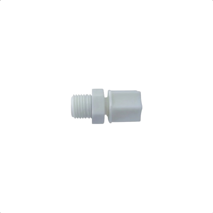 Переходник прямой AQUAPRO JC1044-O, 1/4" трубка х 1/4" наруж. резьба с упл. кольцом, JACO