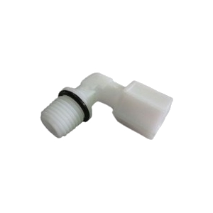 Угловой фитинг AQUAPRO JC4044-O, 1/4" трубка х 1/4" наруж. резьба с упл. кольцом, JACO